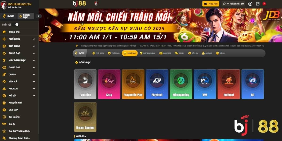 3+ sảnh cược đỉnh cao tại Casino BJ88